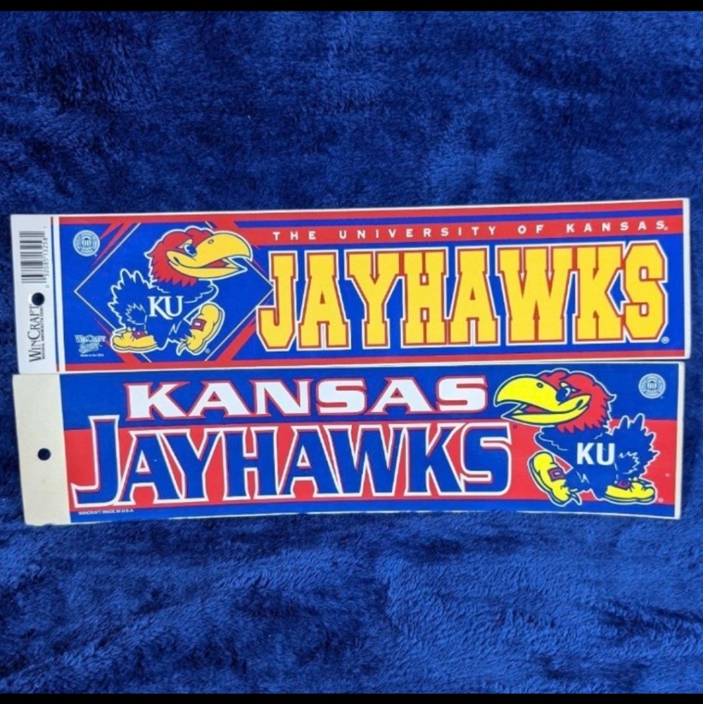 Vintage Kansas Jayhawks Vinyl Sticker Bundle